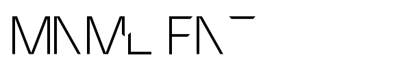 Mnml Fnt font preview
